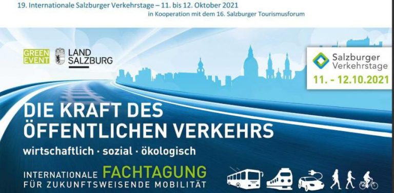 Verkehrstage Salzburg 2021: Thema „Die Kraft des öffentlichen Verkehrs“, nachhaltige Mobilität.