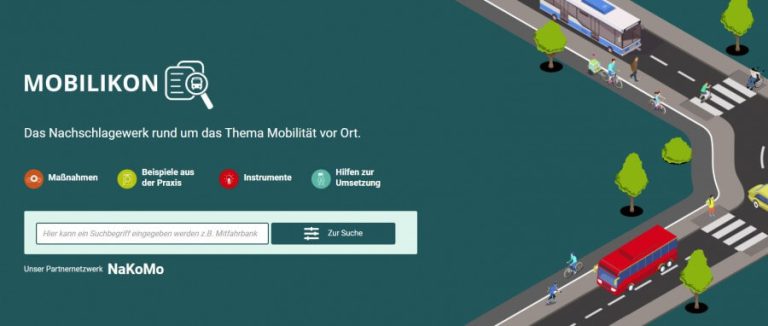 Mobilikon: Nachschlagewerk zu Mobilität, Radfahren und Verkehrsmaßnahmen vor Ort.