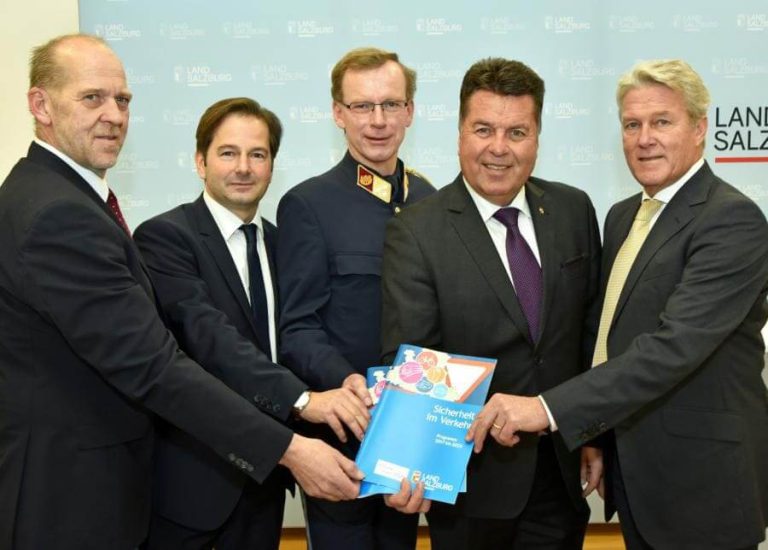Vorstellung des Verkehrssicherheitsprogramms „Sicher im Verkehr“ in Salzburg.