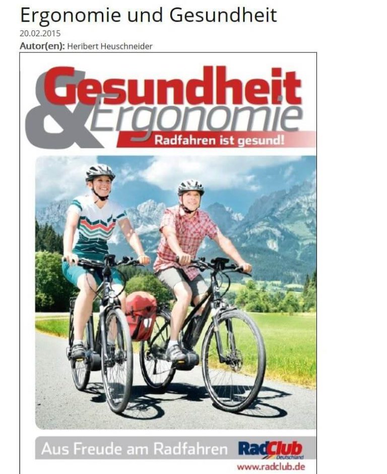 Zwei Radfahrer auf einem Weg, umgeben von grüner Landschaft und Bergen, fördern gesundes Radfahren.