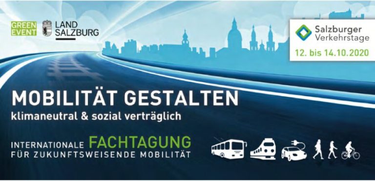 Mobilität gestalten: klimaneutral und sozial verträglich, Salzburger Verkehrstage 2020.