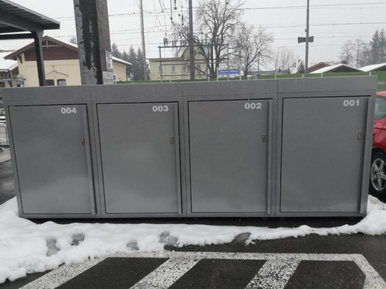 Neue Radboxen in Bischofshofen und Seekirchen im ÖBB-Design zur Dauermiete.