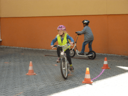 Fahrradparcours für SchülerInnen