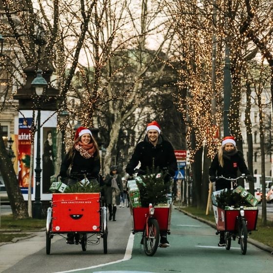 Transportrad für Weihnachtseinkäufe kostenlos ausleihen