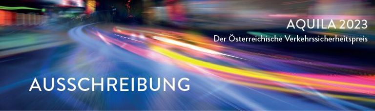 AQUILA 2023: Ausschreibung für den Österreichischen Verkehrssicherheitspreis.