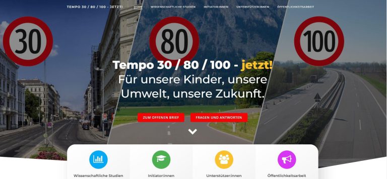Verkehrszeichen für Geschwindigkeitsbegrenzungen in städtischen und ländlichen Bereichen.
